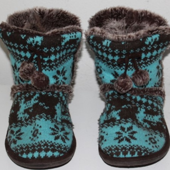 ladies slipper boots size 9